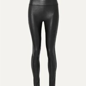 SPANX Black Faux Leather Leggings